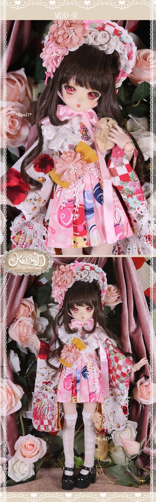 【Kon’D】MDD・OB・PUYOODOLL対応 ドール用お洋服セット(和菓子)6点セット