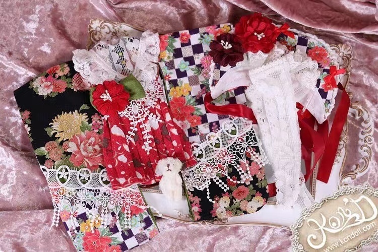 【Kon’D】MDD・OB・PUYOODOLL対応 ドール用お洋服セット(和菓子)6点セット