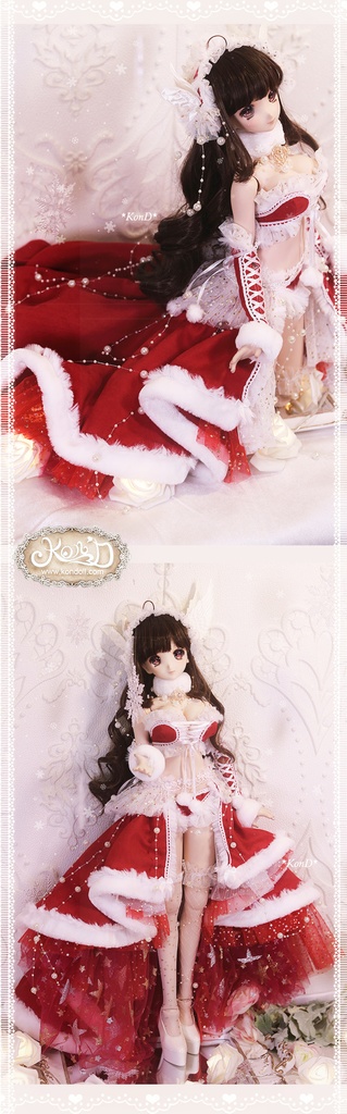 【Kon’D】DD dy 寄せ胸/L胸・DDIII・DDS・M/L/寄せ胸 対応 ドール用お洋服セット(2021クリスマス限定)11点セット