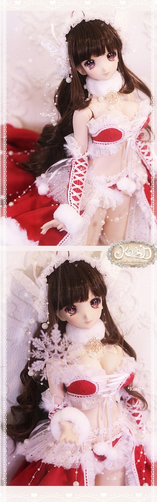 【Kon’D】DD dy 寄せ胸/L胸・DDIII・DDS・M/L/寄せ胸 対応 ドール用お洋服セット(2021クリスマス限定)11点セット