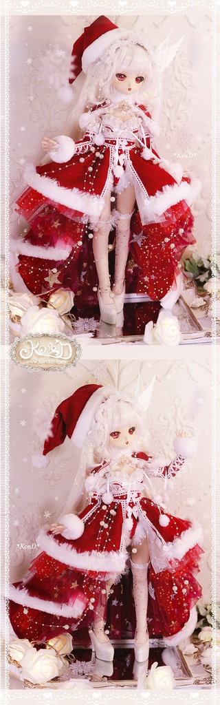 【Kon’D】MDD S胸/M胸/L胸・OB48・50・S胸/M胸/L胸 Holiday's Child 対応 ドール用お洋服セット(2021クリスマス限定)9点セット