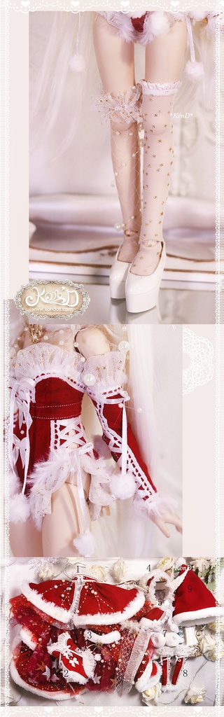 【Kon’D】MDD S胸/M胸/L胸・OB48・50・S胸/M胸/L胸 Holiday's Child 対応 ドール用お洋服セット(2021クリスマス限定)9点セット