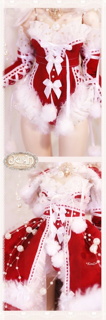 【Kon’D】MDD S胸/M胸/L胸・OB48・50・S胸/M胸/L胸 Holiday's Child 対応 ドール用お洋服セット(2021クリスマス限定)9点セット