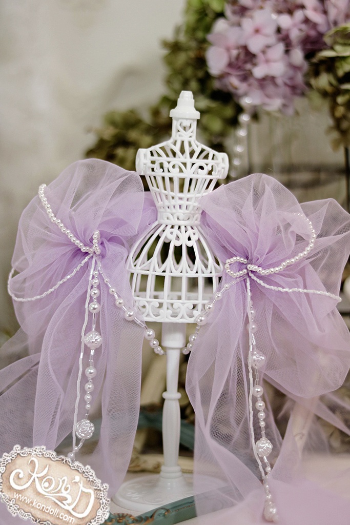 【Kon’D】OB22・OB24・アゾン1/6スケールSサイズ(EX CUTE)対応 ドール用お洋服セット(リュネビル刺繍)4点セット 【4セット限定】