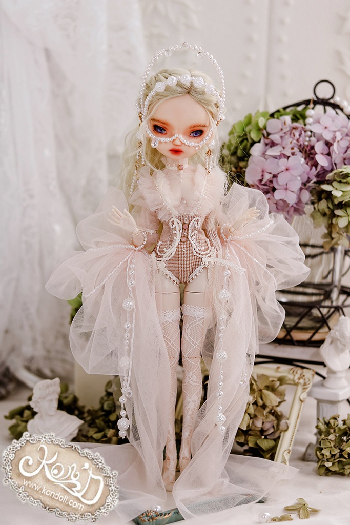 【Kon’D】OB22・OB24・アゾン1/6スケールSサイズ(EX CUTE)対応 ドール用お洋服セット(リュネビル刺繍)4点セット 【4セット限定】