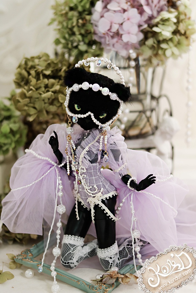 【Kon’D】OB22・OB24・アゾン1/6スケールSサイズ(EX CUTE)対応 ドール用お洋服セット(リュネビル刺繍)4点セット 【4セット限定】