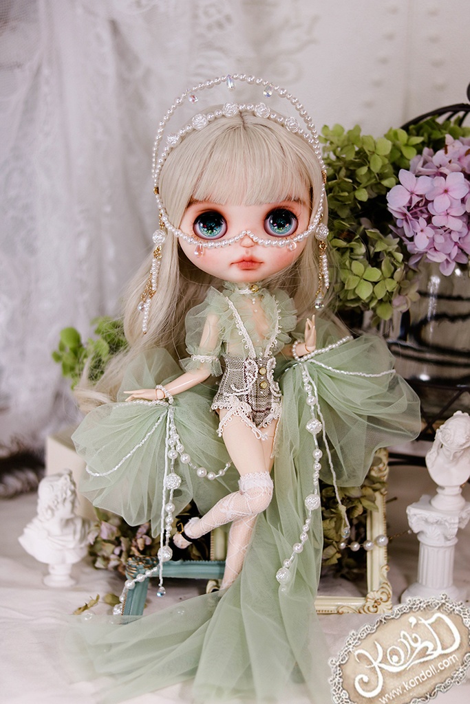 【Kon’D】OB22・OB24・アゾン1/6スケールSサイズ(EX CUTE)対応 ドール用お洋服セット(リュネビル刺繍)4点セット 【4セット限定】