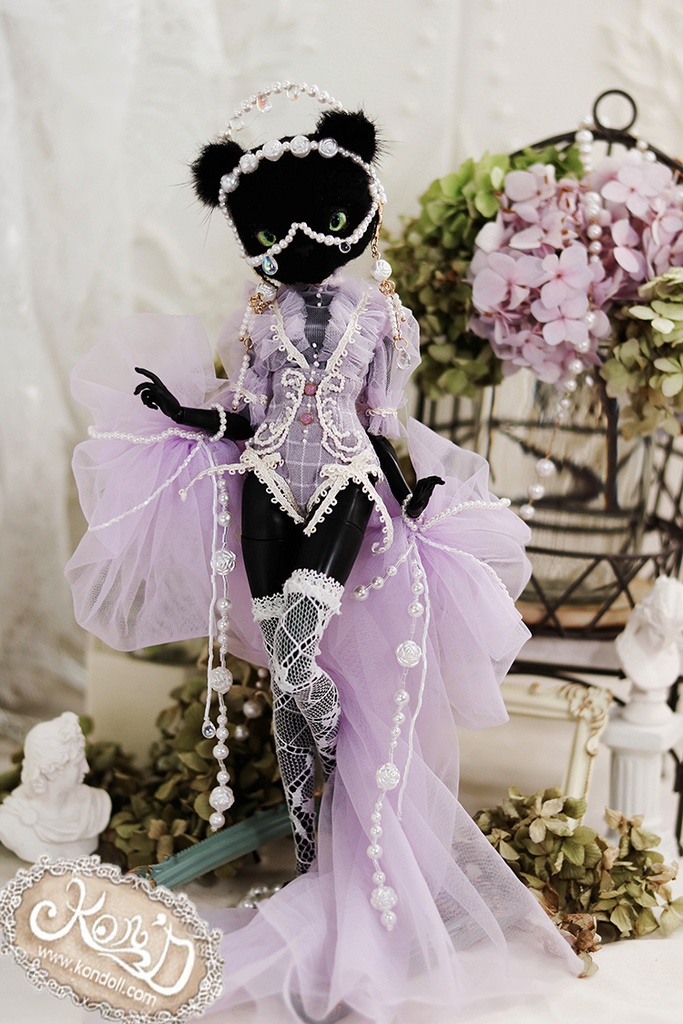 【Kon’D】OB22・OB24・アゾン1/6スケールSサイズ(EX CUTE)対応 ドール用お洋服セット(リュネビル刺繍)4点セット 【4セット限定】