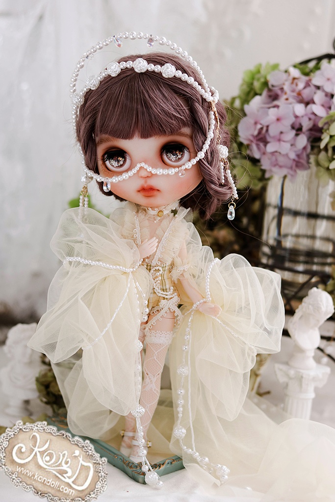 【Kon’D】OB22・OB24・アゾン1/6スケールSサイズ(EX CUTE)対応 ドール用お洋服セット(リュネビル刺繍)4点セット 【4セット限定】