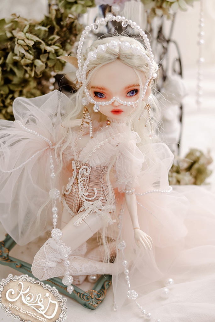 【Kon’D】OB22・OB24・アゾン1/6スケールSサイズ(EX CUTE)対応 ドール用お洋服セット(リュネビル刺繍)4点セット 【4セット限定】