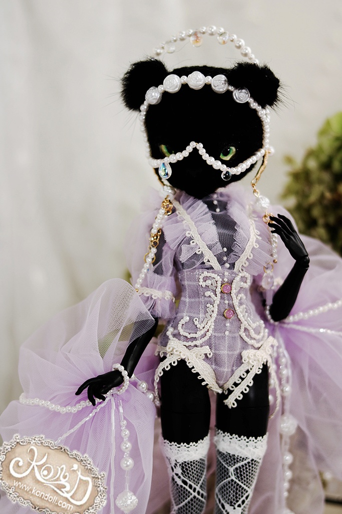 【Kon’D】OB22・OB24・アゾン1/6スケールSサイズ(EX CUTE)対応 ドール用お洋服セット(リュネビル刺繍)4点セット 【4セット限定】