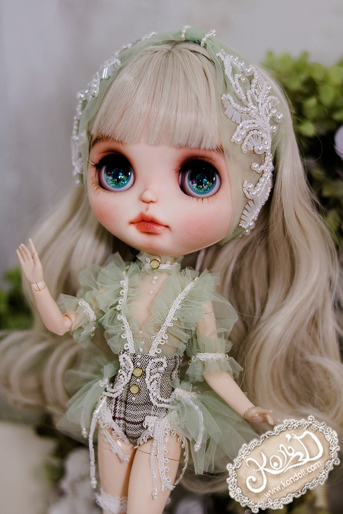 【Kon’D】OB22・OB24・アゾン1/6スケールSサイズ(EX CUTE)対応 ドール用お洋服セット(リュネビル刺繍②)4点セット 【3セット限定】