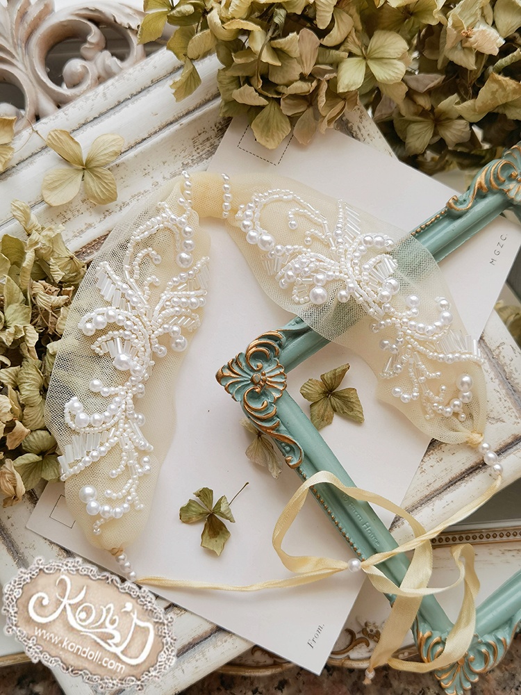 【Kon’D】OB22・OB24・アゾン1/6スケールSサイズ(EX CUTE)対応 ドール用お洋服セット(リュネビル刺繍②)4点セット 【3セット限定】