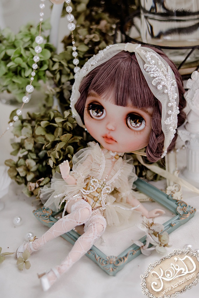 【Kon’D】OB22・OB24・アゾン1/6スケールSサイズ(EX CUTE)対応 ドール用お洋服セット(リュネビル刺繍②)4点セット 【3セット限定】