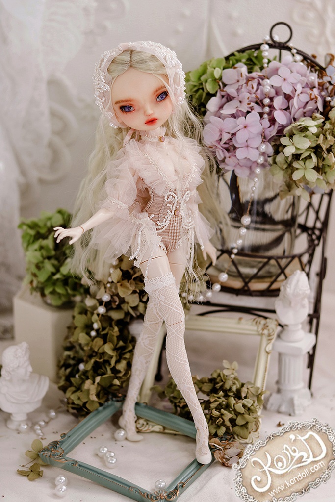 【Kon’D】OB22・OB24・アゾン1/6スケールSサイズ(EX CUTE)対応 ドール用お洋服セット(リュネビル刺繍②)4点セット 【3セット限定】