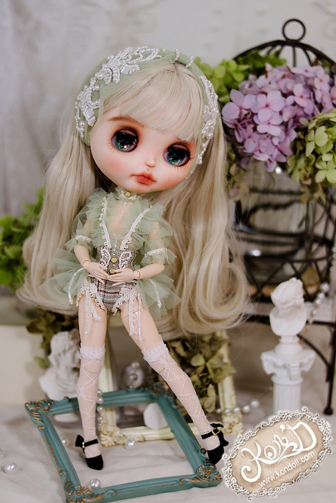 【Kon’D】OB22・OB24・アゾン1/6スケールSサイズ(EX CUTE)対応 ドール用お洋服セット(リュネビル刺繍②)4点セット 【3セット限定】