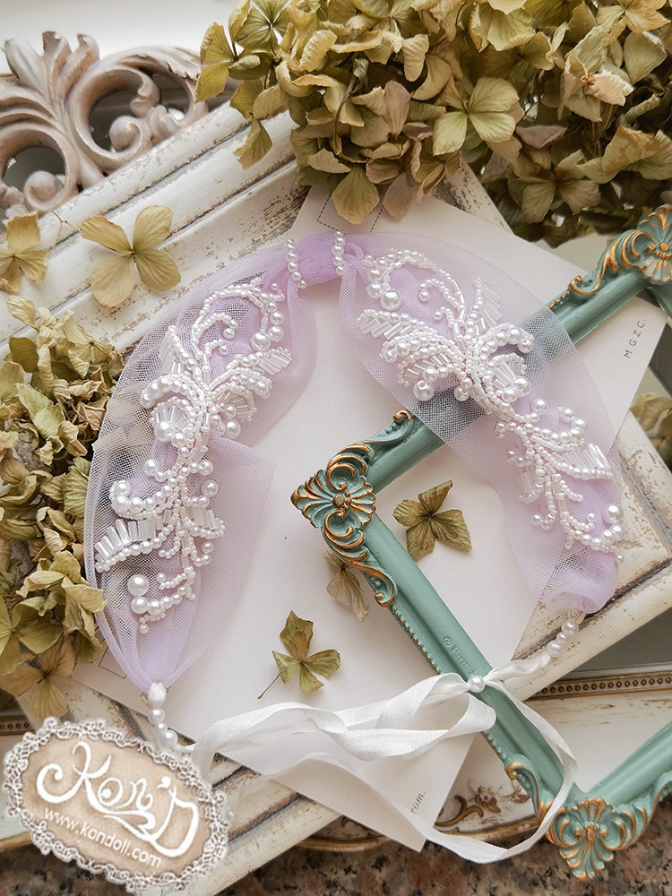 【Kon’D】OB22・OB24・アゾン1/6スケールSサイズ(EX CUTE)対応 ドール用お洋服セット(リュネビル刺繍②)4点セット 【3セット限定】