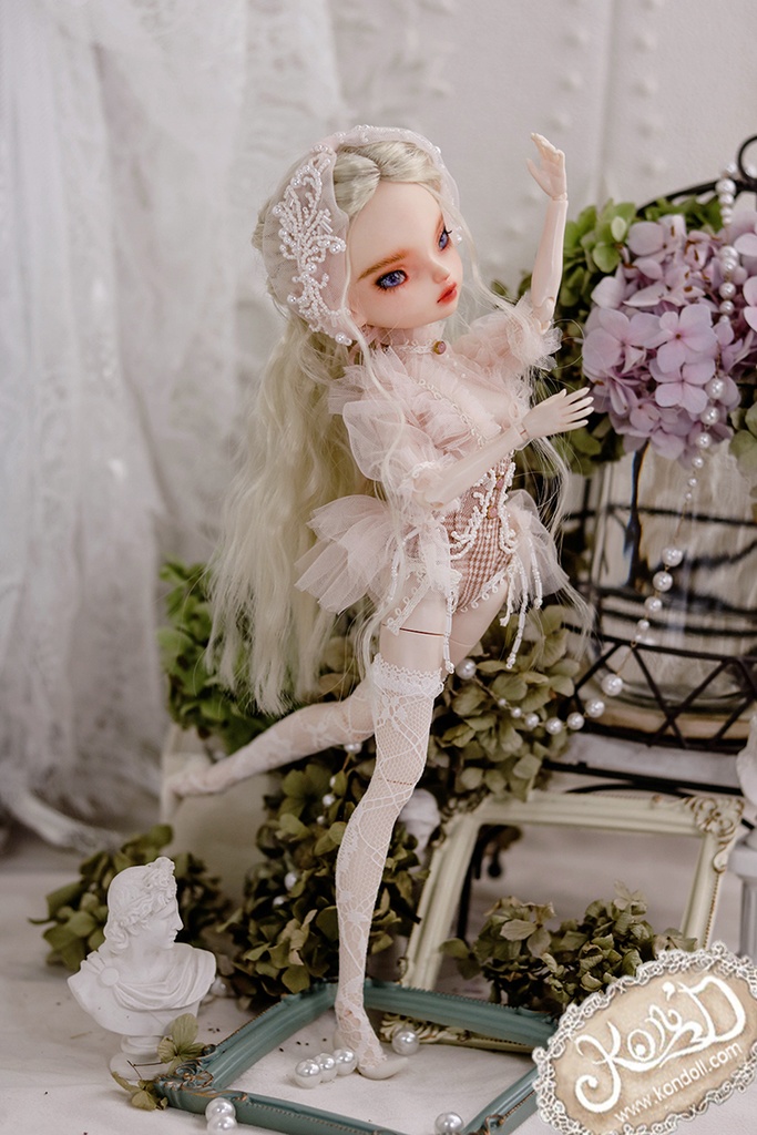 【Kon’D】OB22・OB24・アゾン1/6スケールSサイズ(EX CUTE)対応 ドール用お洋服セット(リュネビル刺繍②)4点セット 【3セット限定】