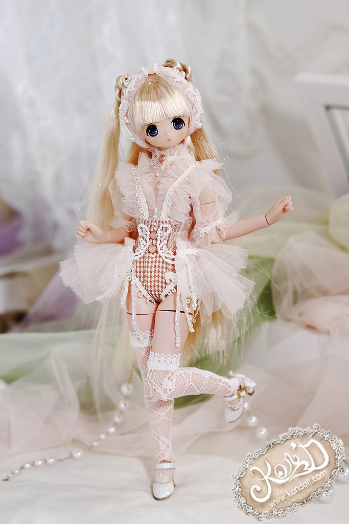 【Kon’D】OB22・OB24・アゾン1/6スケールSサイズ(EX CUTE)対応 ドール用お洋服セット(リュネビル刺繍③)4点セット 【3セット限定】