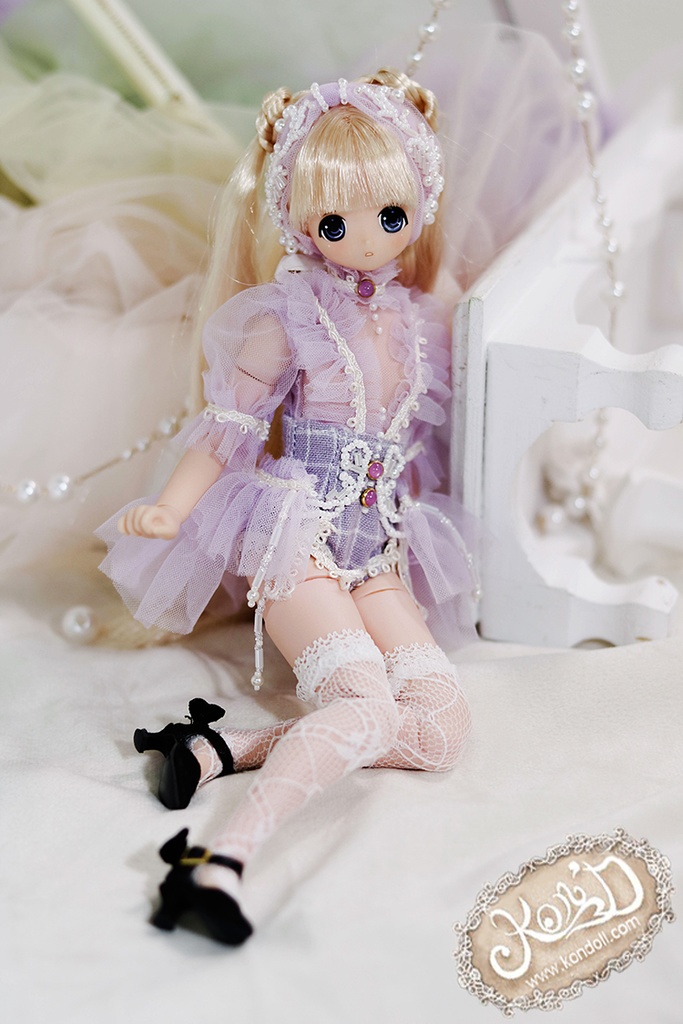 【Kon’D】OB22・OB24・アゾン1/6スケールSサイズ(EX CUTE)対応 ドール用お洋服セット(リュネビル刺繍③)4点セット 【3セット限定】