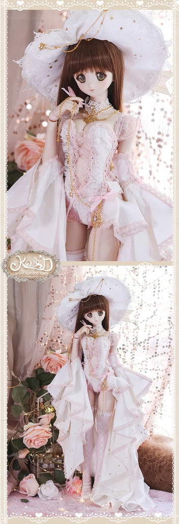 【Kon’D】DD dy 寄せ胸/L胸・DDIII・DDS・M/L/寄せ胸 バスト28cmまで対応 ドール用お洋服セット(Enchanter of stars星の魔法使い)11点セット