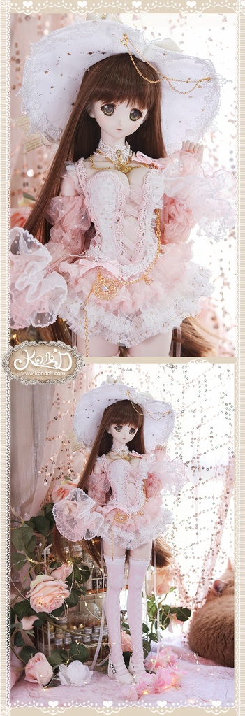 【Kon’D】DD dy 寄せ胸/L胸・DDIII・DDS・M/L/寄せ胸 バスト28cmまで対応 ドール用お洋服セット(Enchanter of stars星の魔法使い)11点セット