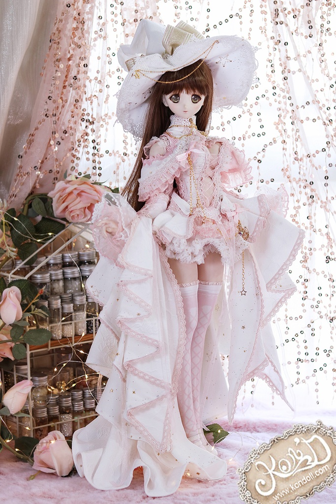 【Kon’D】DD dy 寄せ胸/L胸・DDIII・DDS・M/L/寄せ胸 バスト28cmまで対応 ドール用お洋服セット(Enchanter of stars星の魔法使い)11点セット
