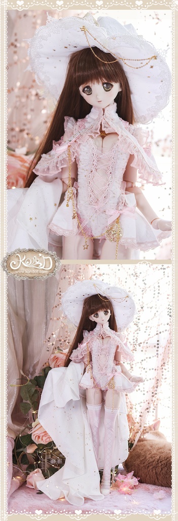 【Kon’D】DD dy 寄せ胸/L胸・DDIII・DDS・M/L/寄せ胸 バスト28cmまで対応 ドール用お洋服セット(Enchanter of stars星の魔法使い)11点セット