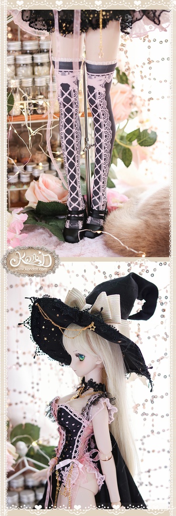 【Kon’D】DD dy 寄せ胸/L胸・DDIII・DDS・M/L/寄せ胸 バスト28cmまで対応 ドール用お洋服セット(Enchanter of stars星の魔法使い)11点セット