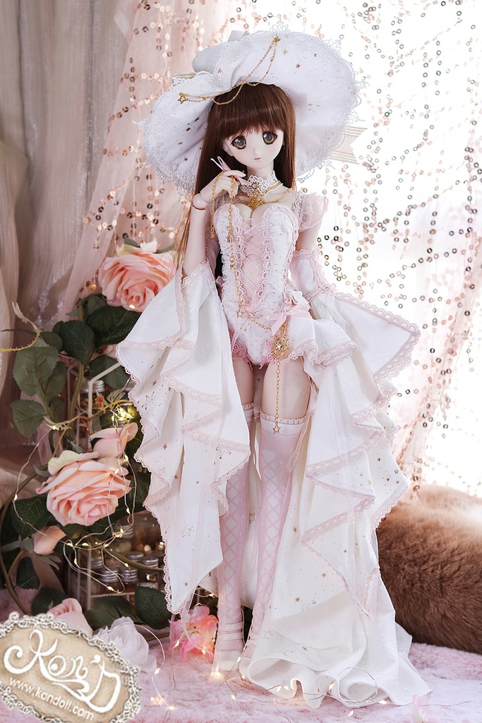 【Kon’D】DD dy 寄せ胸/L胸・DDIII・DDS・M/L/寄せ胸 バスト28cmまで対応 ドール用お洋服セット(Enchanter of stars星の魔法使い)11点セット