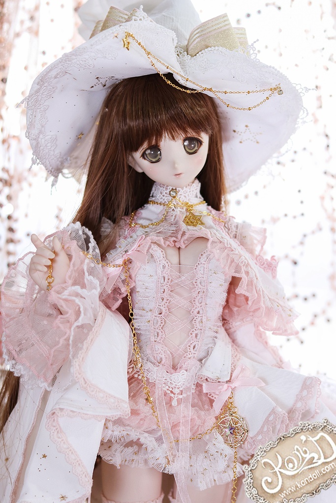 【Kon’D】DD dy 寄せ胸/L胸・DDIII・DDS・M/L/寄せ胸 バスト28cmまで対応 ドール用お洋服セット(Enchanter of stars星の魔法使い)11点セット