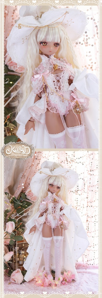 【Kon’D】MDD S胸/M胸/L胸・OB48・50・S胸/M胸/L胸 Holiday's Child 高さ44cmまで対応 ドール用お洋服セット(Enchanter of stars星の魔法使い)11点セット