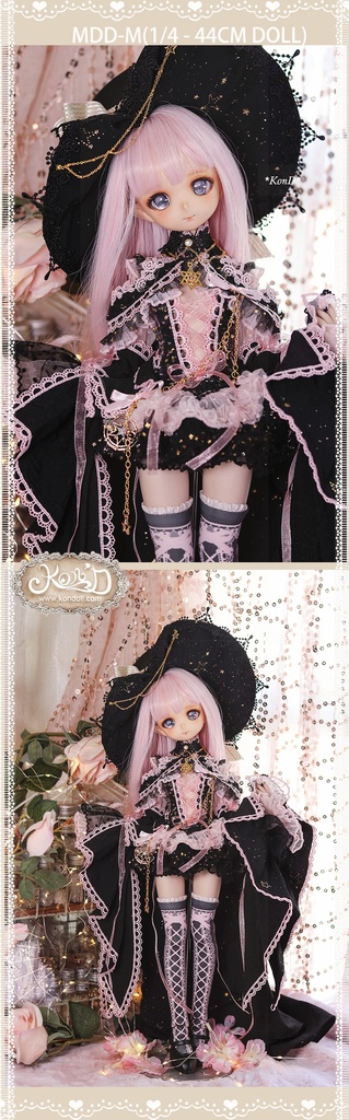 【Kon’D】MDD S胸/M胸/L胸・OB48・50・S胸/M胸/L胸 Holiday's Child 高さ44cmまで対応 ドール用お洋服セット(Enchanter of stars星の魔法使い)11点セット