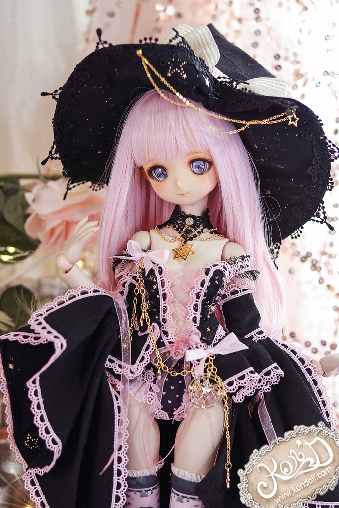 【Kon’D】MDD S胸/M胸/L胸・OB48・50・S胸/M胸/L胸 Holiday's Child 高さ44cmまで対応 ドール用お洋服セット(Enchanter of stars星の魔法使い)11点セット