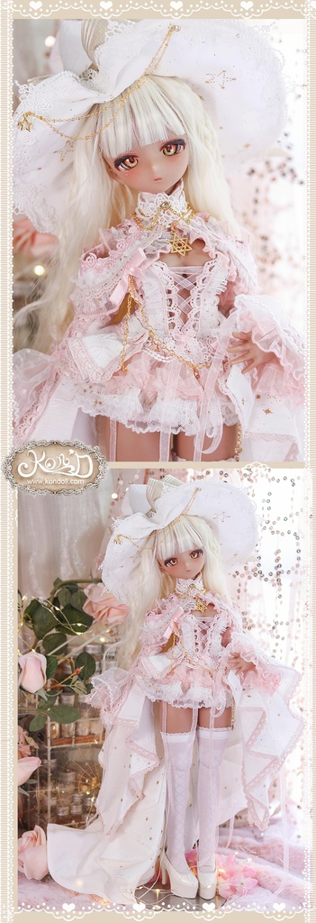 【Kon’D】MDD S胸/M胸/L胸・OB48・50・S胸/M胸/L胸 Holiday's Child 高さ44cmまで対応 ドール用お洋服セット(Enchanter of stars星の魔法使い)11点セット