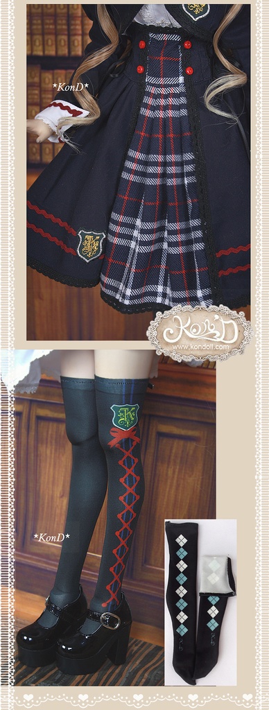 【Kon’D】DD dy 寄せ胸/L胸・DDIII・DDS・M/L/寄せ胸 バスト28cmまで対応 ドール用お洋服セット(私立女子学園)7点セット