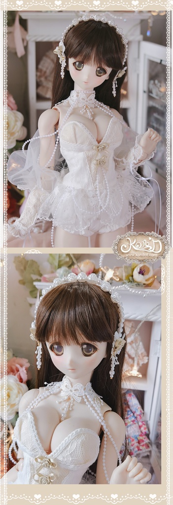 【Kon’D】DD dy 寄せ胸/L胸・DDIII・DDS・M/L/寄せ胸 バスト28cmまで対応 ドール用お洋服セット(パンプキンパンツ 快夢シリーズ)6点セット