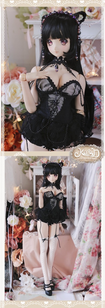 【Kon’D】DD dy 寄せ胸/L胸・DDIII・DDS・M/L/寄せ胸 バスト28cmまで対応 ドール用お洋服セット(パンプキンパンツ 快夢シリーズ)6点セット