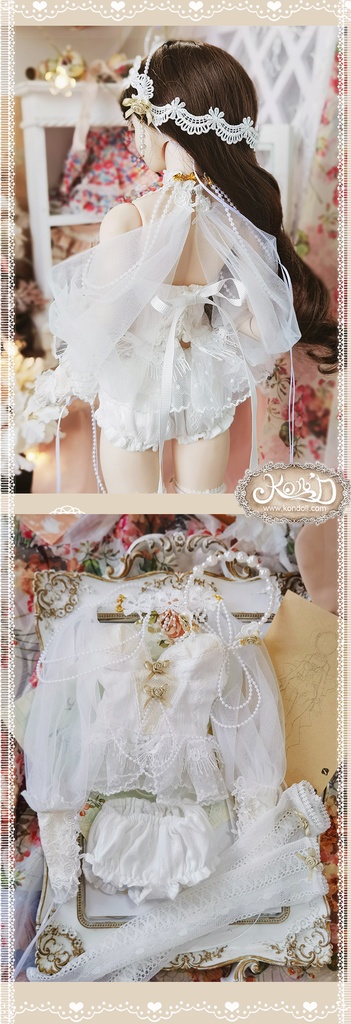 【Kon’D】DD dy 寄せ胸/L胸・DDIII・DDS・M/L/寄せ胸 バスト28cmまで対応 ドール用お洋服セット(パンプキンパンツ 快夢シリーズ)6点セット