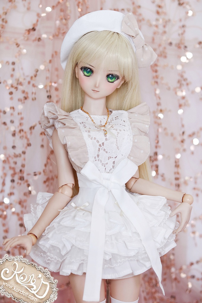 【Kon’D】DD dy 寄せ胸/L胸・DDIII・DDS・M/L/寄せ胸 バスト28cmまで対応 60cmのBJDドールまで対応 ドールドール用お洋服セット(ガールズクローゼット)6点セット