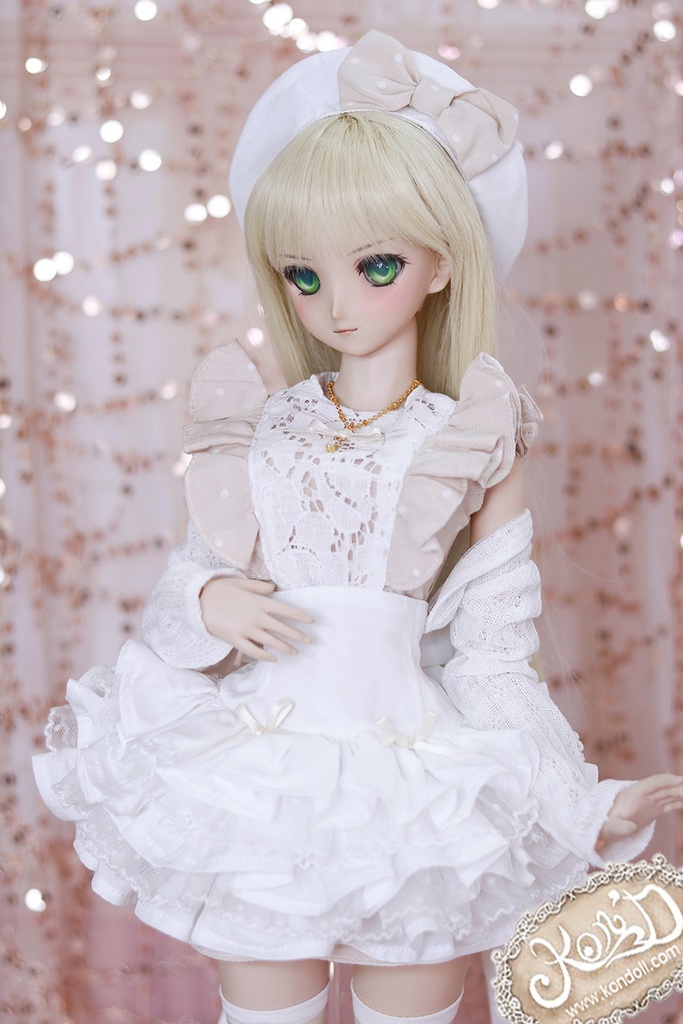 【Kon’D】DD dy 寄せ胸/L胸・DDIII・DDS・M/L/寄せ胸 バスト28cmまで対応 60cmのBJDドールまで対応 ドールドール用お洋服セット(ガールズクローゼット)6点セット