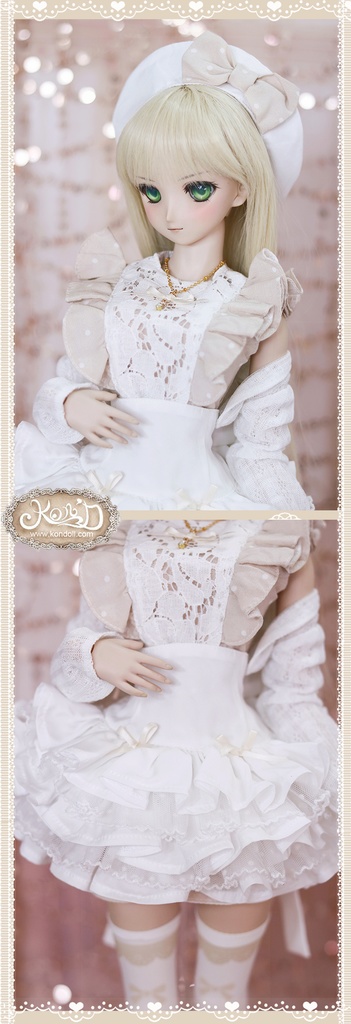 【Kon’D】DD dy 寄せ胸/L胸・DDIII・DDS・M/L/寄せ胸 バスト28cmまで対応 60cmのBJDドールまで対応 ドールドール用お洋服セット(ガールズクローゼット)6点セット