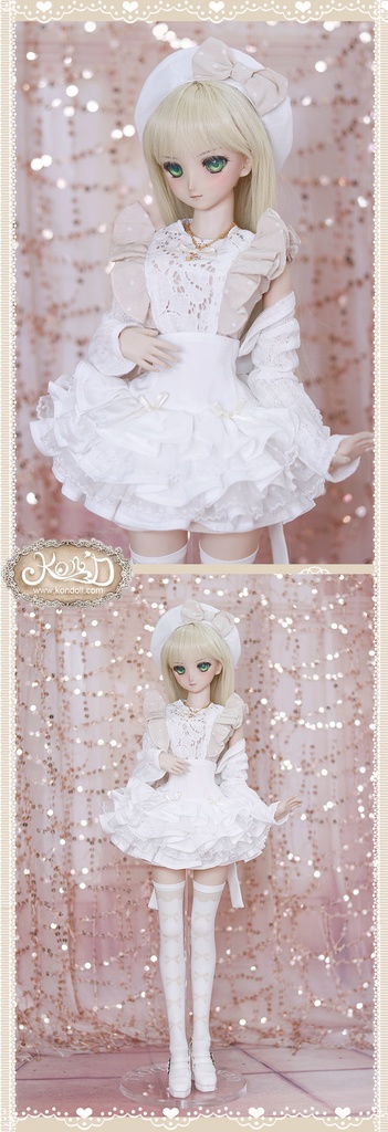 【Kon’D】DD dy 寄せ胸/L胸・DDIII・DDS・M/L/寄せ胸 バスト28cmまで対応 60cmのBJDドールまで対応 ドールドール用お洋服セット(ガールズクローゼット)6点セット