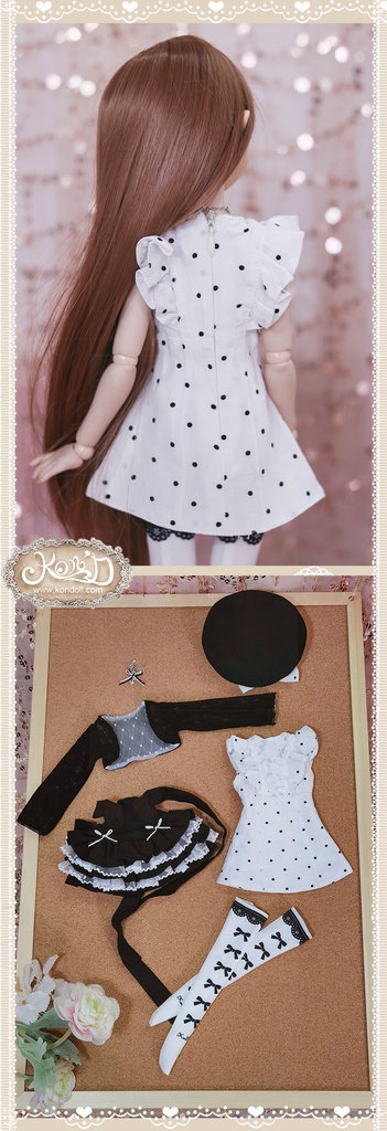 【Kon’D】MDD S胸/M胸/L胸・OB48・50・S胸/M胸/L胸 Holiday's Child 高さ44cmまで対応 ドール用お洋服セット(ガールズクローゼット)6点セット