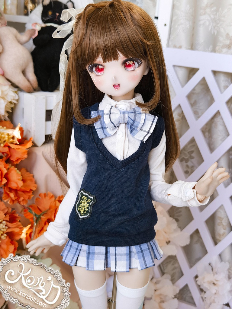 【Kon’D】MDD S胸/M胸/L胸・OB48・50・S胸/M胸/L胸 Holiday's Child 高さ約44cmまで対応 KUMAKO 約40cmドール用お洋服セット(制服セット)5点セット