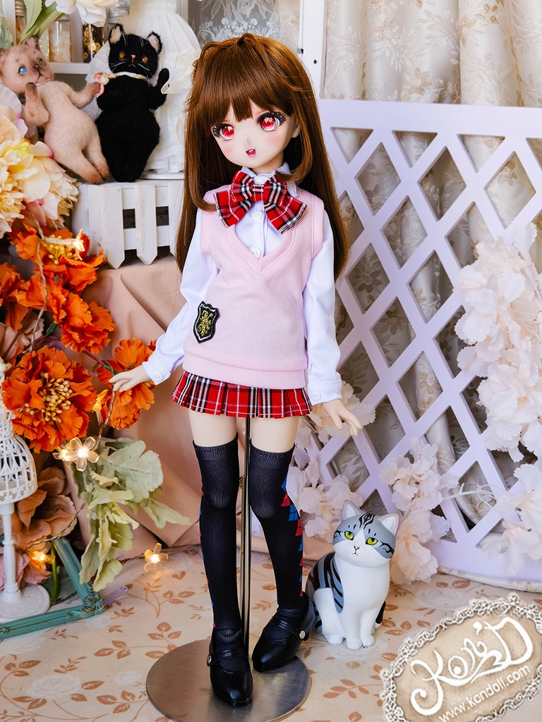 【Kon’D】MDD S胸/M胸/L胸・OB48・50・S胸/M胸/L胸 Holiday's Child 高さ約44cmまで対応 KUMAKO 約40cmドール用お洋服セット(制服セット)5点セット