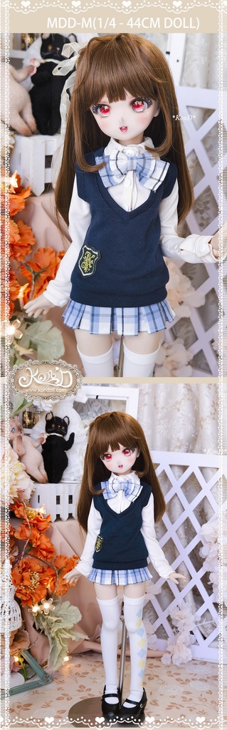 【Kon’D】MDD S胸/M胸/L胸・OB48・50・S胸/M胸/L胸 Holiday's Child 高さ約44cmまで対応 KUMAKO 約40cmドール用お洋服セット(制服セット)5点セット