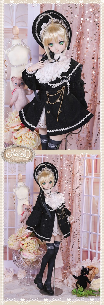 【Kon’D】DD dy寄せ胸/L胸・DDIII・DDS・M/L/寄せ胸 バスト24-28cmまで対応 58-62cmのBJDドールまで対応 ドールドール用お洋服セット(感謝の歌セット)5点セット