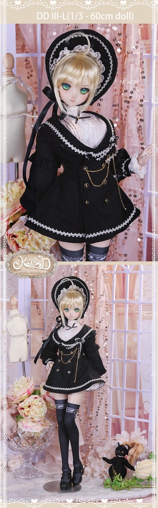 【Kon’D】DD dy寄せ胸/L胸・DDIII・DDS・M/L/寄せ胸 バスト24-28cmまで対応 58-62cmのBJDドールまで対応 ドールドール用お洋服セット(感謝の歌セット)5点セット