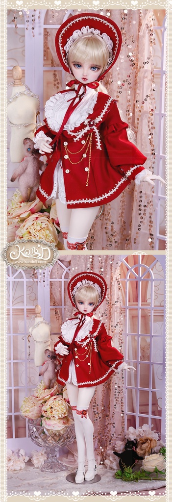 【Kon’D】DD dy寄せ胸/L胸・DDIII・DDS・M/L/寄せ胸 バスト24-28cmまで対応 58-62cmのBJDドールまで対応 ドールドール用お洋服セット(感謝の歌セット)5点セット